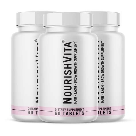 nourishvits|Hair, Lash & Brow Growth Vitamin Pills